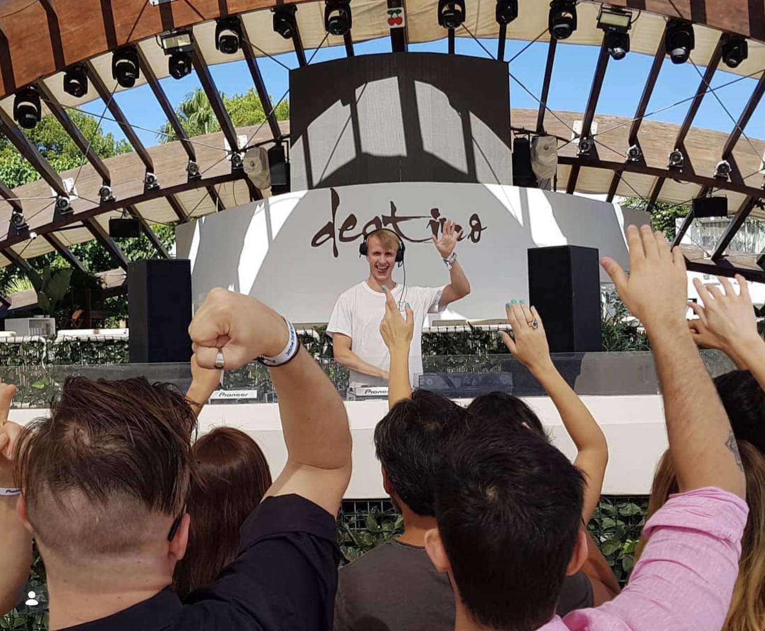 Lloyd DJing at Destino, Ibiza