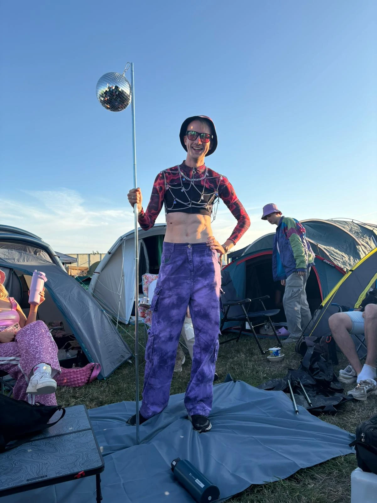 Lloyd at a festival